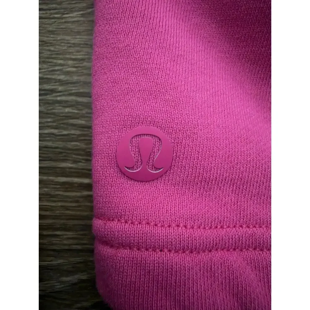 Lululemon All Yours Cropped Hoodie Sonic Pink size 18